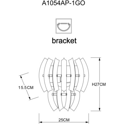 Бра Ella A1054AP-1GO