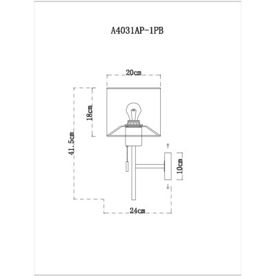 Бра Proxima A4031AP-1PB