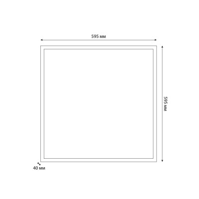 Светодиодная панель Premium Опал ULP-6060 36W/3000K/LL IP40 PREMIUM OPAL WHITE