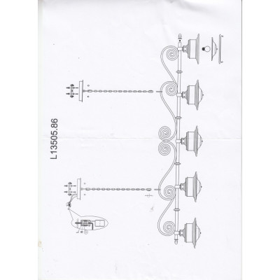 Подвесная люстра Brigg L13505.86