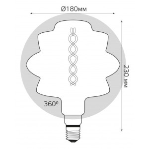 Лампочка светодиодная филаментная Vintage Filament Flexible 161802008