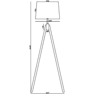 Торшер Calvin Z177FL-01W
