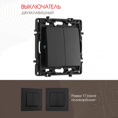 Выключатель am-217 217.30-2.black