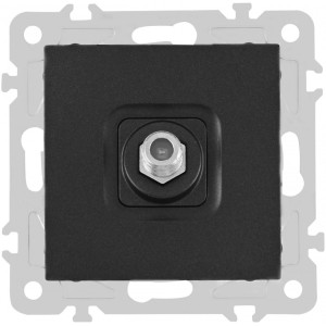 Розетка am-206 206.42-1.black