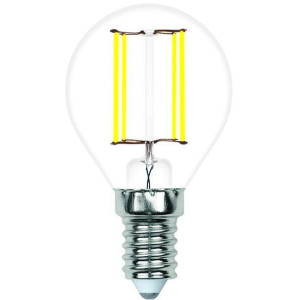 Лампочка светодиодная филаментная LED-G45-SLF LED-G45-4W/4000K/E14/CL/SLF