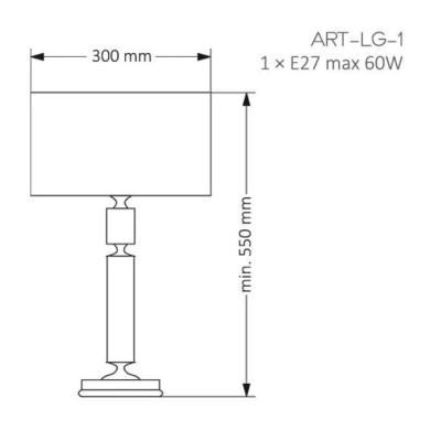 Интерьерная настольная лампа Artu ART-LG-1(Z)