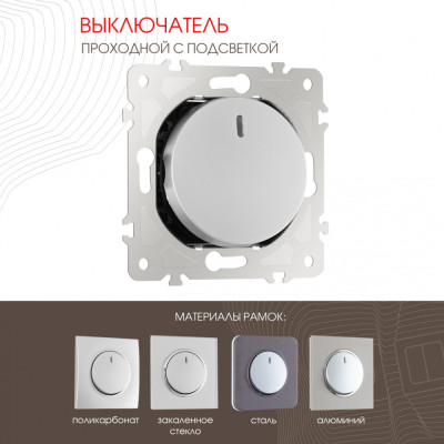 Выключатель am-202 202.33-1.silver