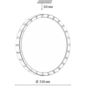 Настенно-потолочный светильник Atabi Black 7649/CL