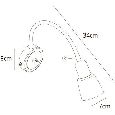 Бра Lettura A7009AP-1BK