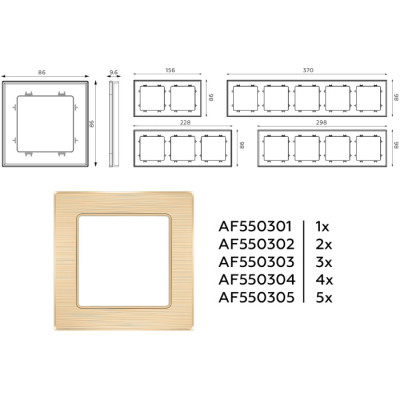 Рамка ALFA AF550304