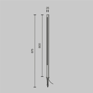 Грунтовый светильник Pole O440FL-L12GF3K