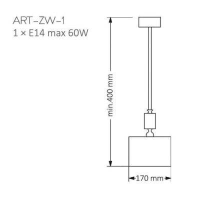 Потолочная люстра Artu ART-ZW-1(Z)