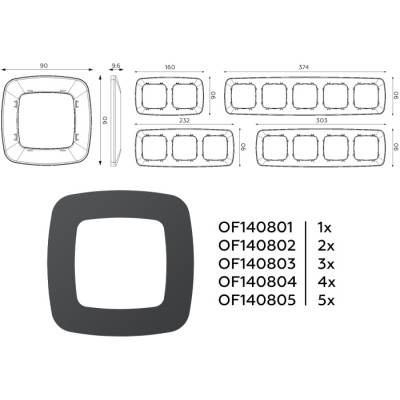 Рамка OMEGA OF140804