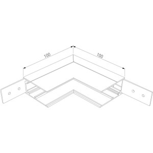 Соединитель угловой Slim Magnetic 85091/11